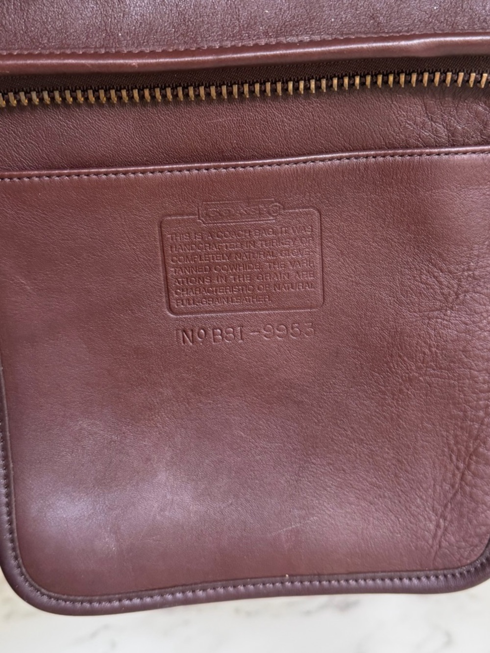 Coach Vintage Helen's Legacy Crossbody Shoulder Bag 9953 Mahogany Brown Leather - Picture 11 of 16
